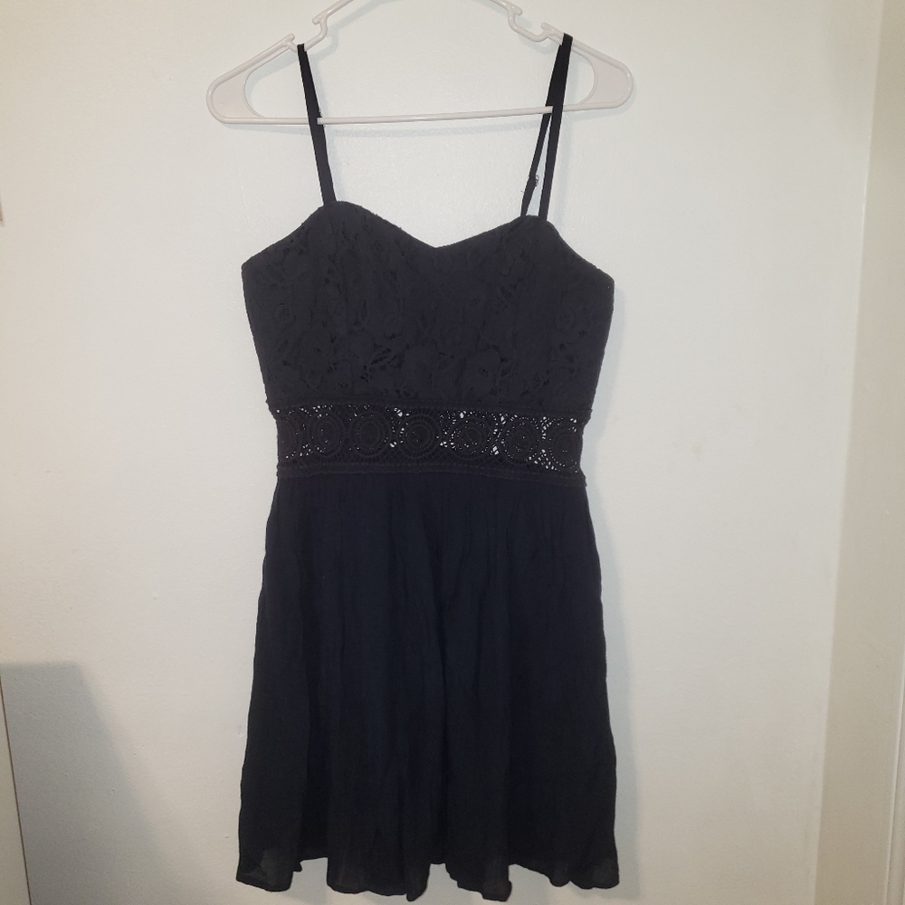 Navy Blue Strap Dress